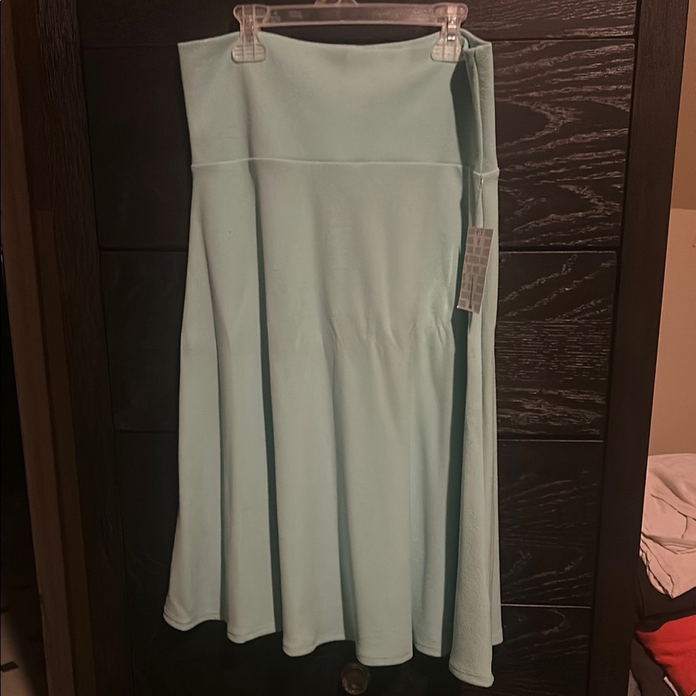 LuLaRoe Asymmetrical Skirt in Light Blue